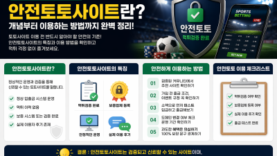 안전토토사이트란? 개념부터 안전하게 이용하는 방법까지 완벽 정리